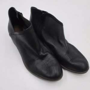 Lucky Brand Shoes Ankle Boots Leather Black Size 7